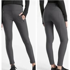 Athleta Stellar Tight Travel Commute Dark Gray Womens Size S